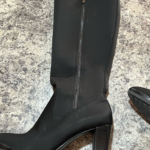 Anne Klein sport black heeled boots - Picture 3 of 9
